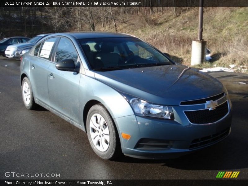 Blue Granite Metallic / Jet Black/Medium Titanium 2012 Chevrolet Cruze LS