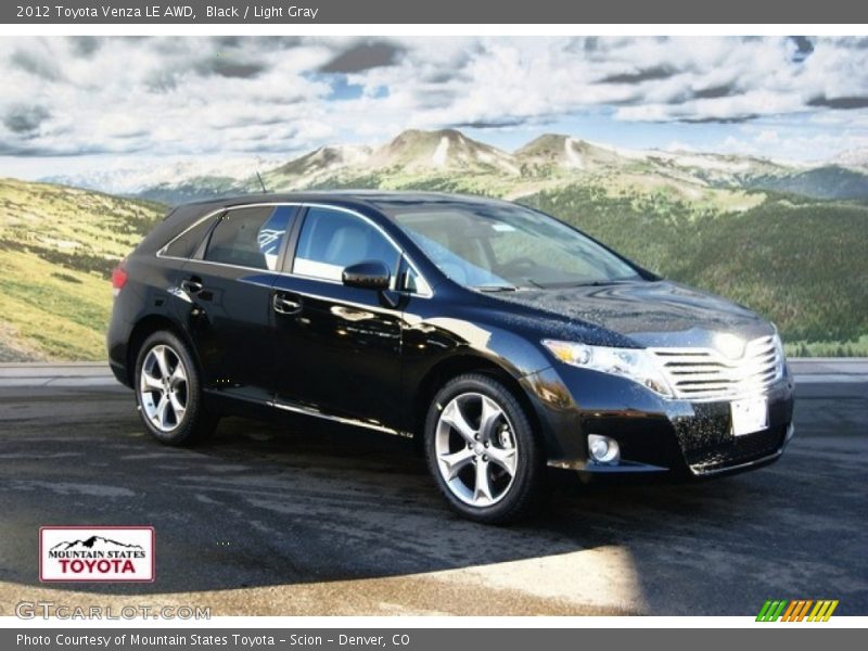 Black / Light Gray 2012 Toyota Venza LE AWD