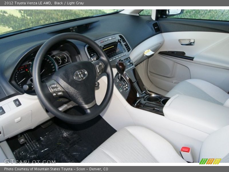 Black / Light Gray 2012 Toyota Venza LE AWD