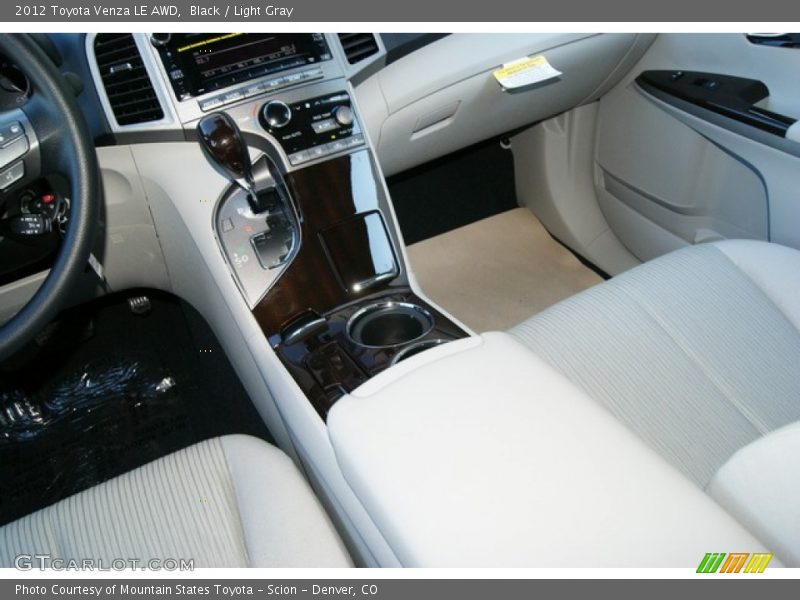 Black / Light Gray 2012 Toyota Venza LE AWD