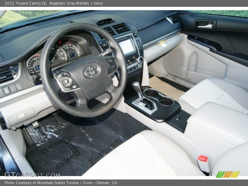 Magnetic Gray Metallic / Ivory 2012 Toyota Camry LE