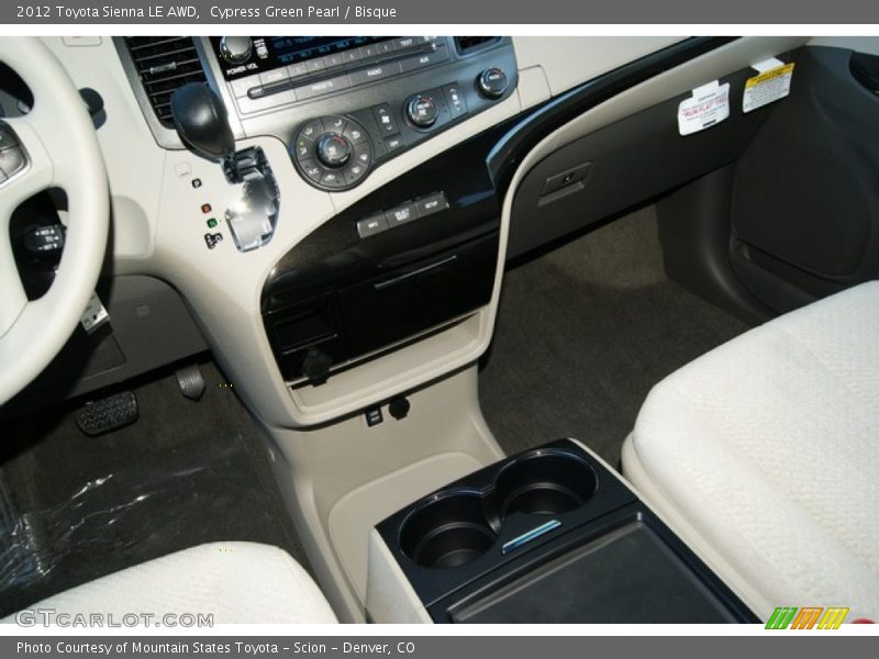 Cypress Green Pearl / Bisque 2012 Toyota Sienna LE AWD