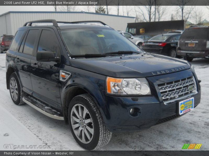Baltic Blue Metallic / Alpaca Beige 2008 Land Rover LR2 HSE