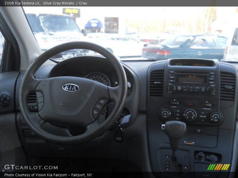Olive Gray Metallic / Gray 2008 Kia Sedona LX