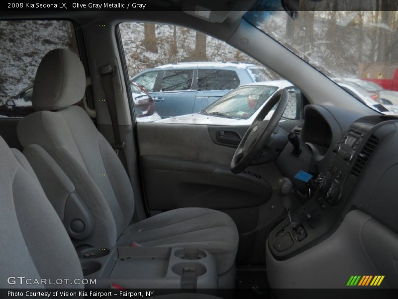 Olive Gray Metallic / Gray 2008 Kia Sedona LX