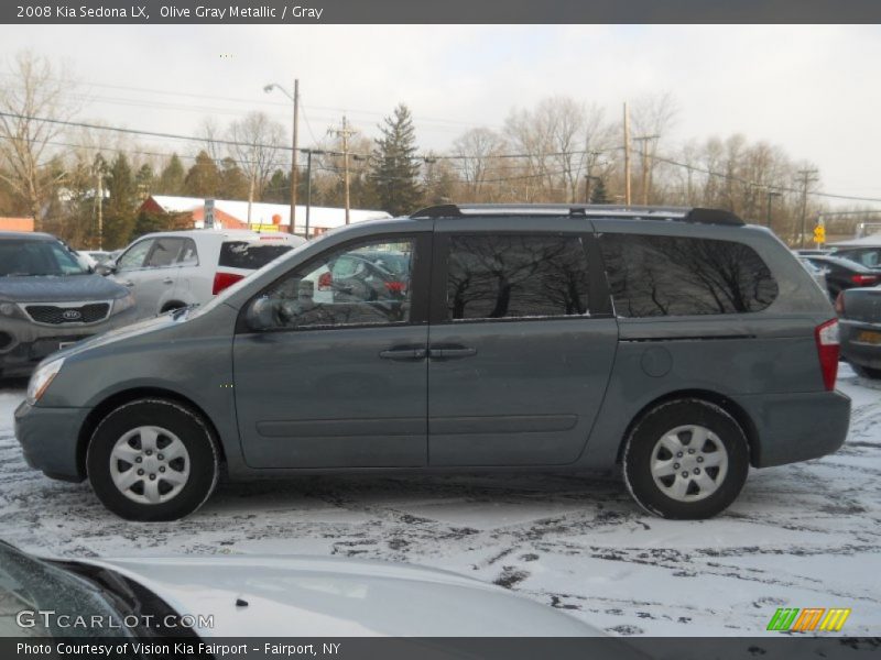 Olive Gray Metallic / Gray 2008 Kia Sedona LX