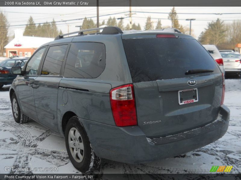 Olive Gray Metallic / Gray 2008 Kia Sedona LX