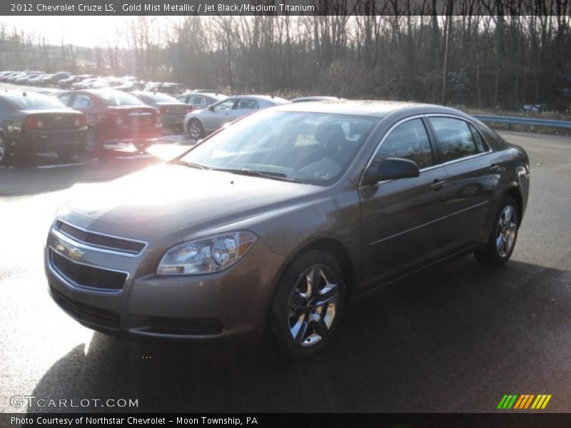 Gold Mist Metallic / Jet Black/Medium Titanium 2012 Chevrolet Cruze LS