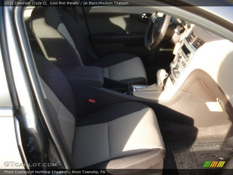 Gold Mist Metallic / Jet Black/Medium Titanium 2012 Chevrolet Cruze LS