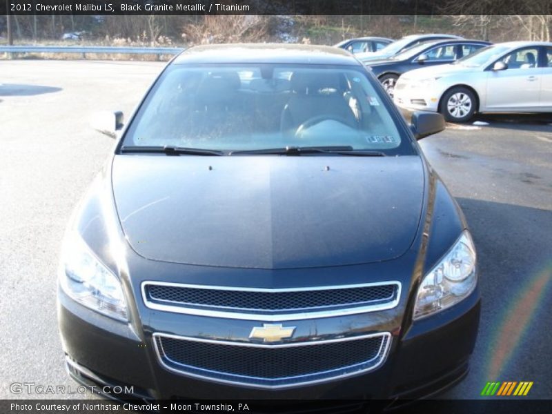 Black Granite Metallic / Titanium 2012 Chevrolet Malibu LS