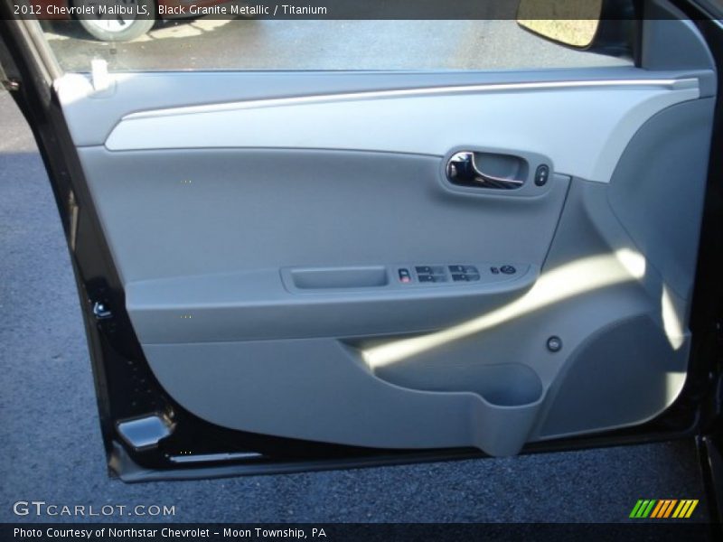Black Granite Metallic / Titanium 2012 Chevrolet Malibu LS