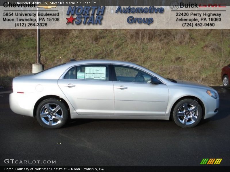 Silver Ice Metallic / Titanium 2012 Chevrolet Malibu LS