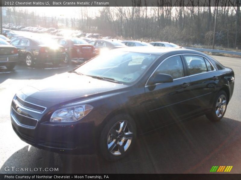 Black Granite Metallic / Titanium 2012 Chevrolet Malibu LS