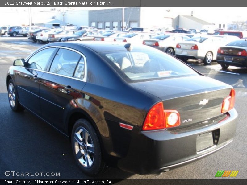 Black Granite Metallic / Titanium 2012 Chevrolet Malibu LS