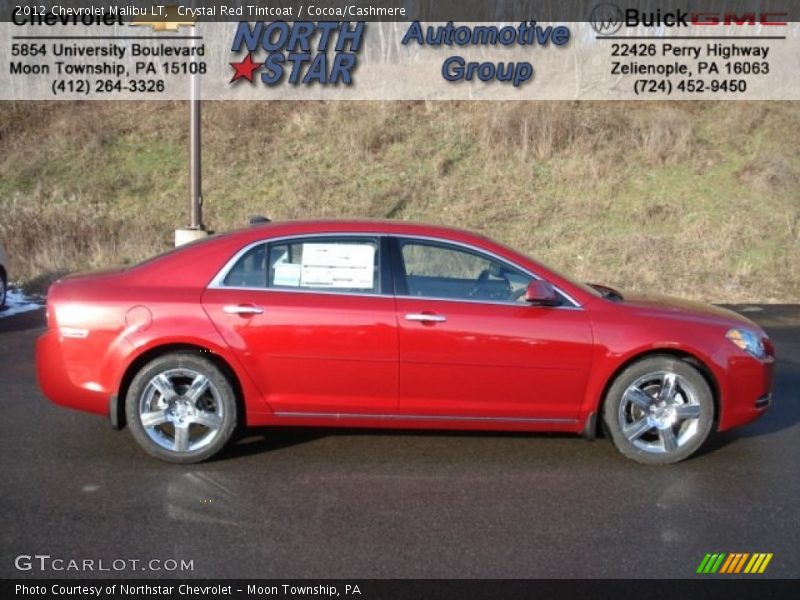 Crystal Red Tintcoat / Cocoa/Cashmere 2012 Chevrolet Malibu LT