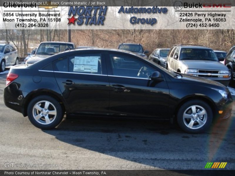 Black Granite Metallic / Jet Black 2012 Chevrolet Cruze LT