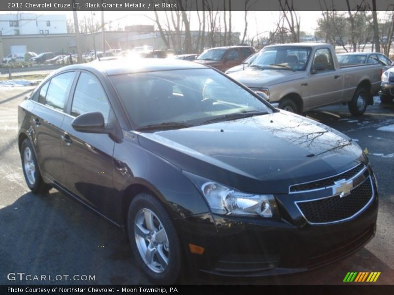 Black Granite Metallic / Jet Black 2012 Chevrolet Cruze LT