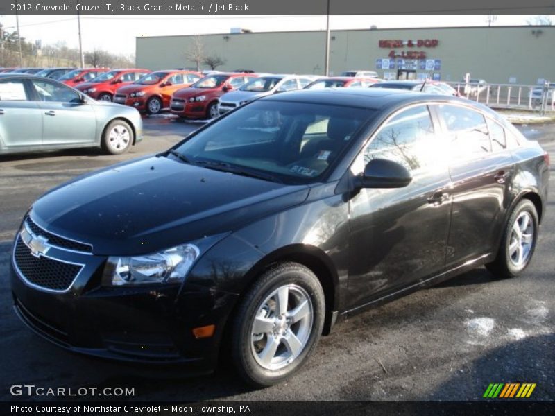 Black Granite Metallic / Jet Black 2012 Chevrolet Cruze LT