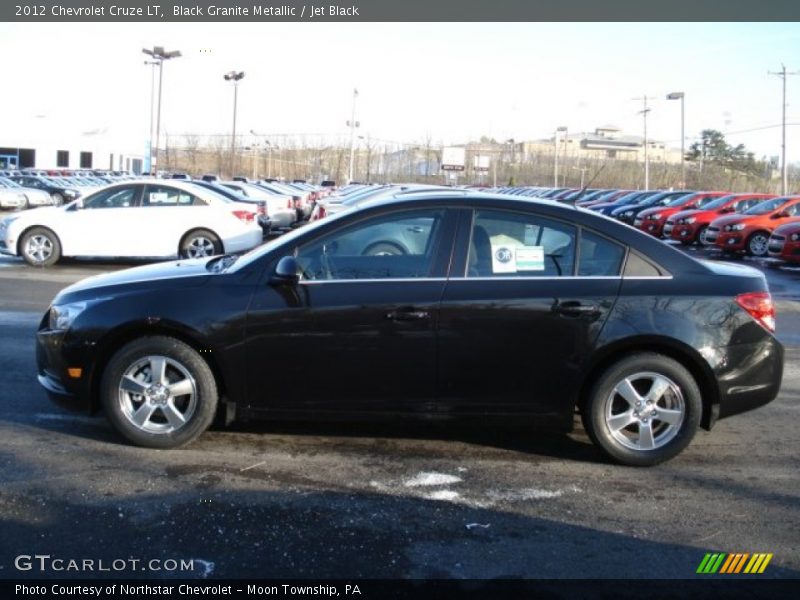 Black Granite Metallic / Jet Black 2012 Chevrolet Cruze LT