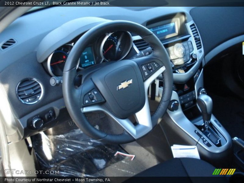 Black Granite Metallic / Jet Black 2012 Chevrolet Cruze LT