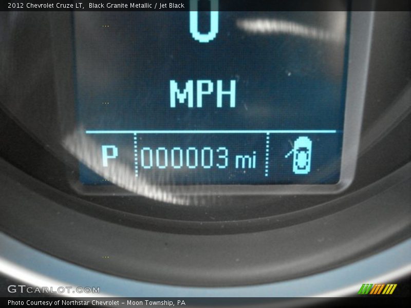 Black Granite Metallic / Jet Black 2012 Chevrolet Cruze LT