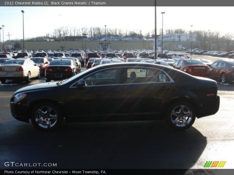 Black Granite Metallic / Titanium 2012 Chevrolet Malibu LS