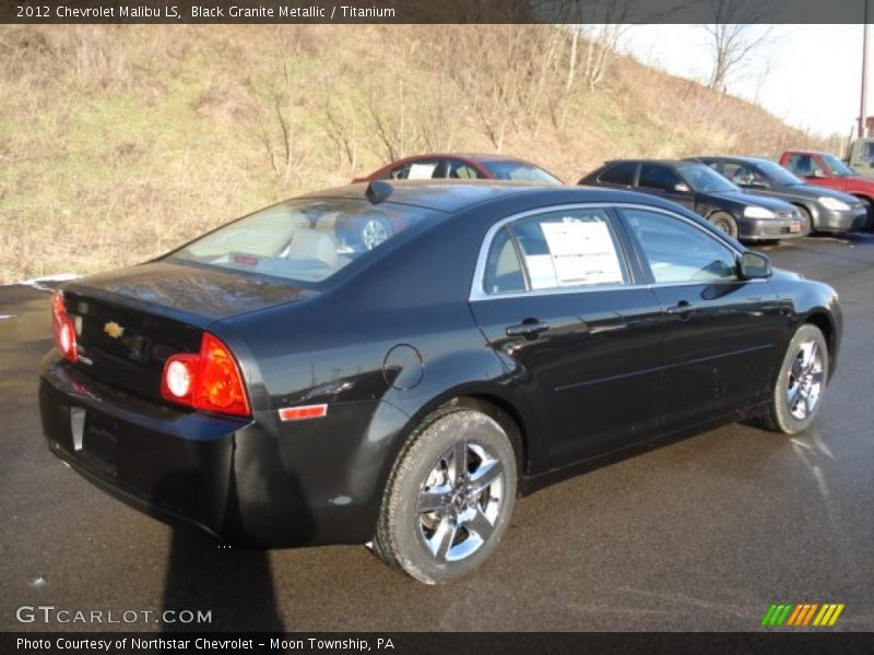 Black Granite Metallic / Titanium 2012 Chevrolet Malibu LS