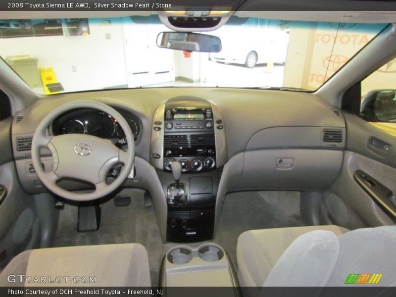 Silver Shadow Pearl / Stone 2008 Toyota Sienna LE AWD