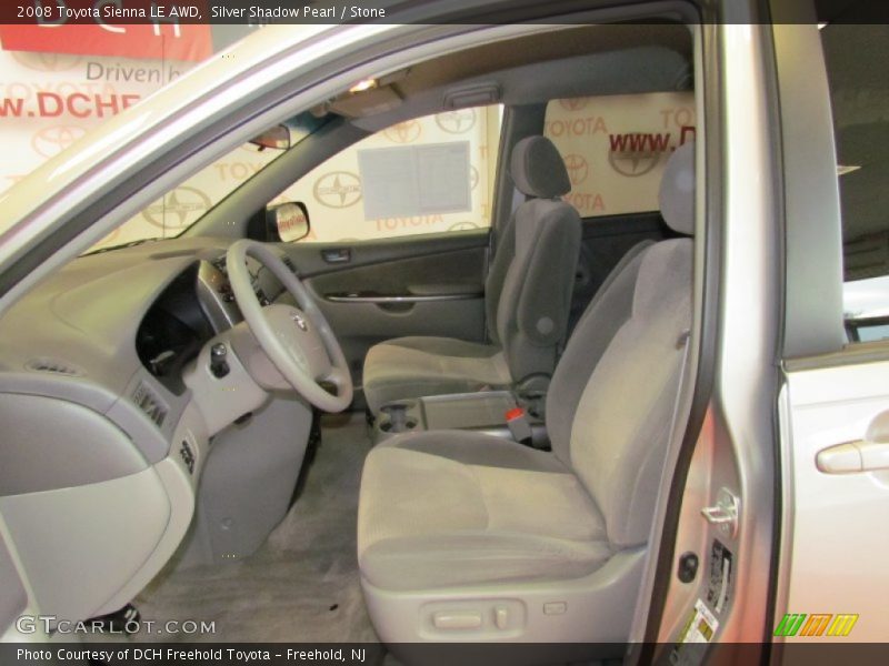 Silver Shadow Pearl / Stone 2008 Toyota Sienna LE AWD