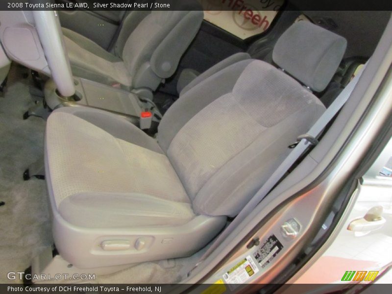 Silver Shadow Pearl / Stone 2008 Toyota Sienna LE AWD