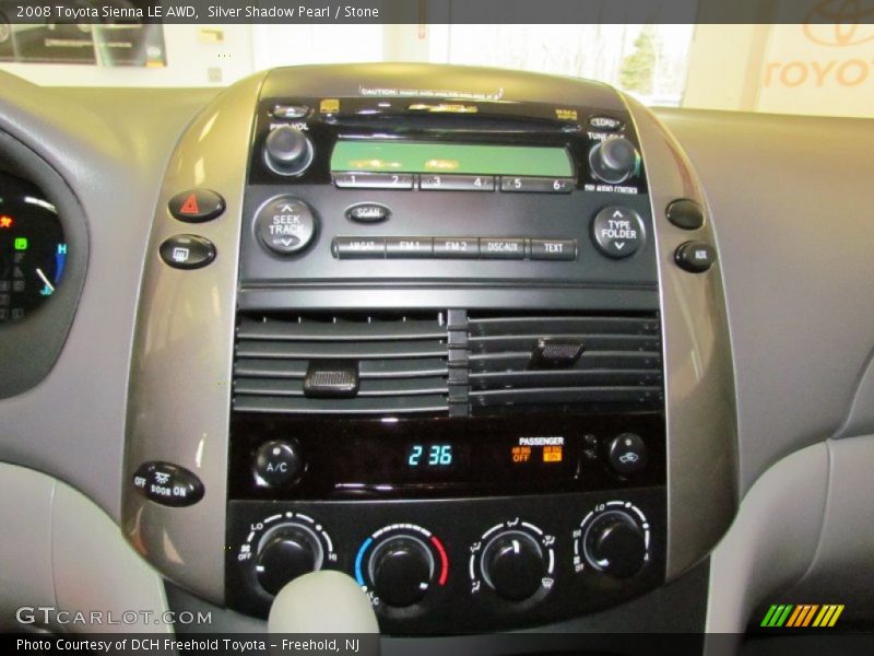 Silver Shadow Pearl / Stone 2008 Toyota Sienna LE AWD