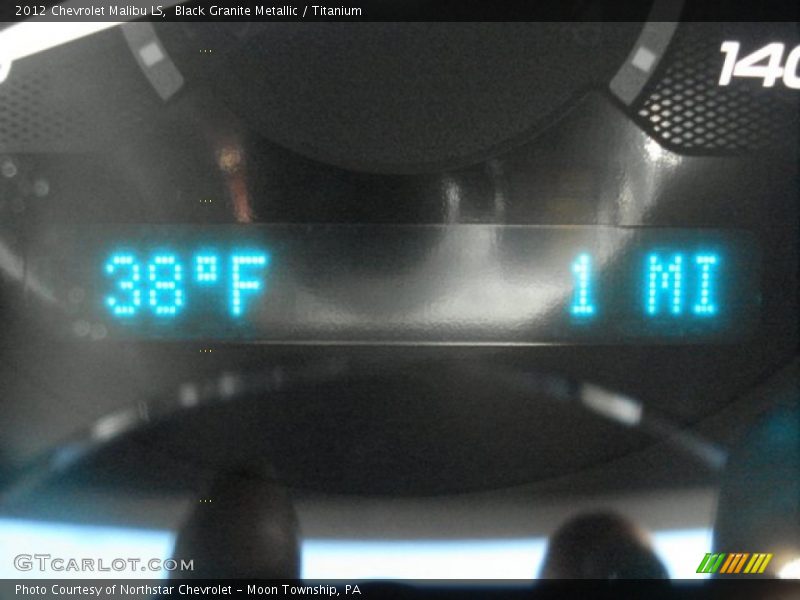 Black Granite Metallic / Titanium 2012 Chevrolet Malibu LS