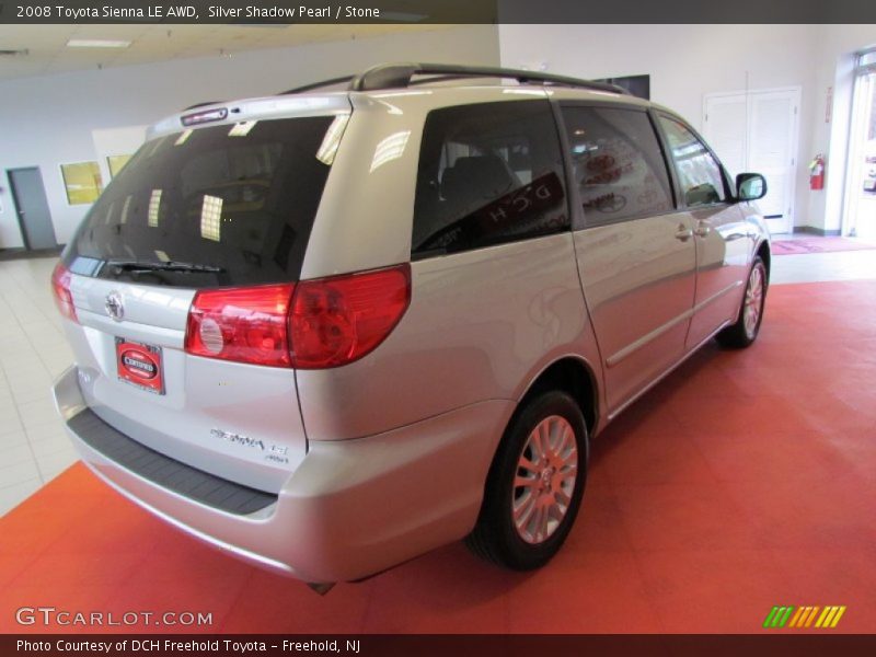Silver Shadow Pearl / Stone 2008 Toyota Sienna LE AWD