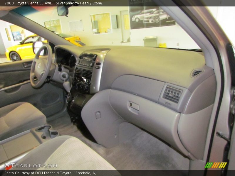 Silver Shadow Pearl / Stone 2008 Toyota Sienna LE AWD
