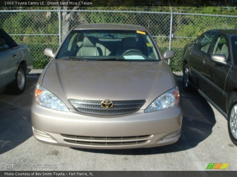 Desert Sand Mica / Taupe 2003 Toyota Camry LE