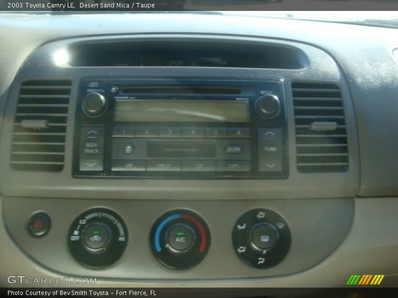 Desert Sand Mica / Taupe 2003 Toyota Camry LE