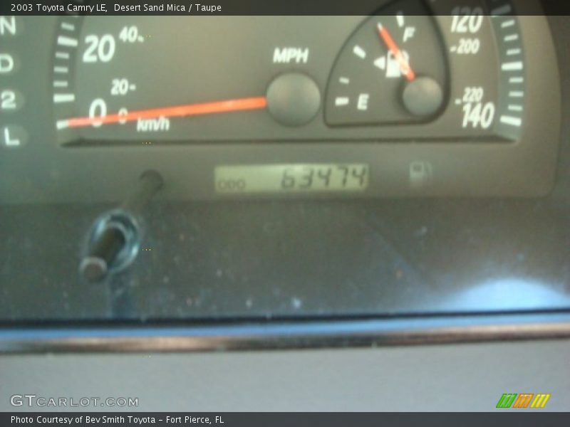 Desert Sand Mica / Taupe 2003 Toyota Camry LE