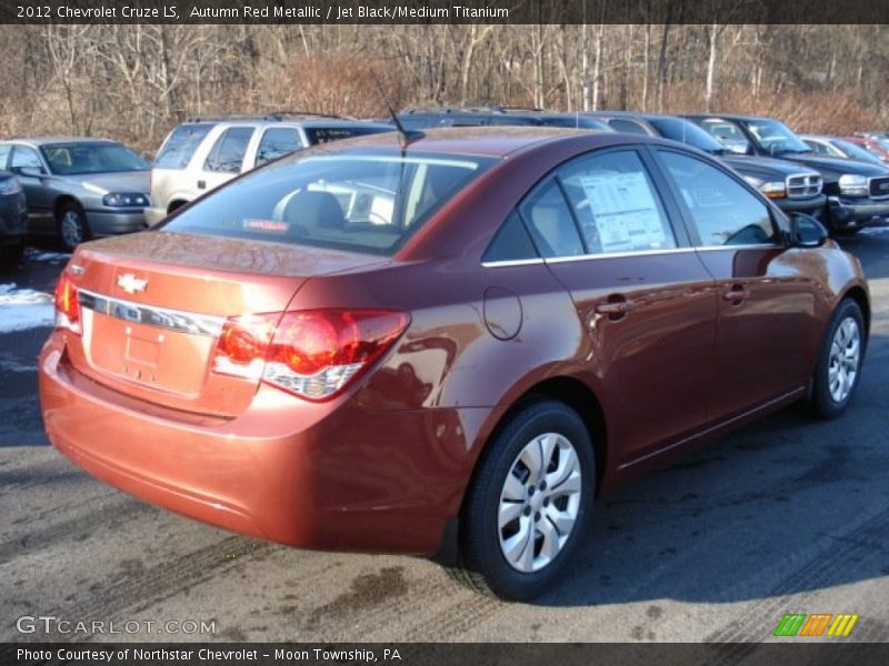 Autumn Red Metallic / Jet Black/Medium Titanium 2012 Chevrolet Cruze LS