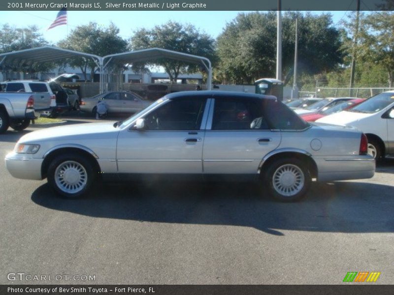 Silver Frost Metallic / Light Graphite 2001 Mercury Grand Marquis LS