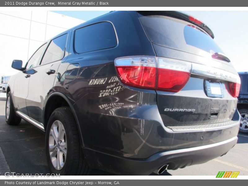 Mineral Gray Metallic / Black 2011 Dodge Durango Crew
