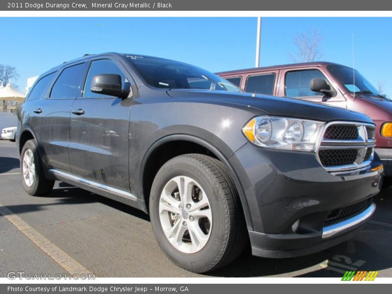 Mineral Gray Metallic / Black 2011 Dodge Durango Crew