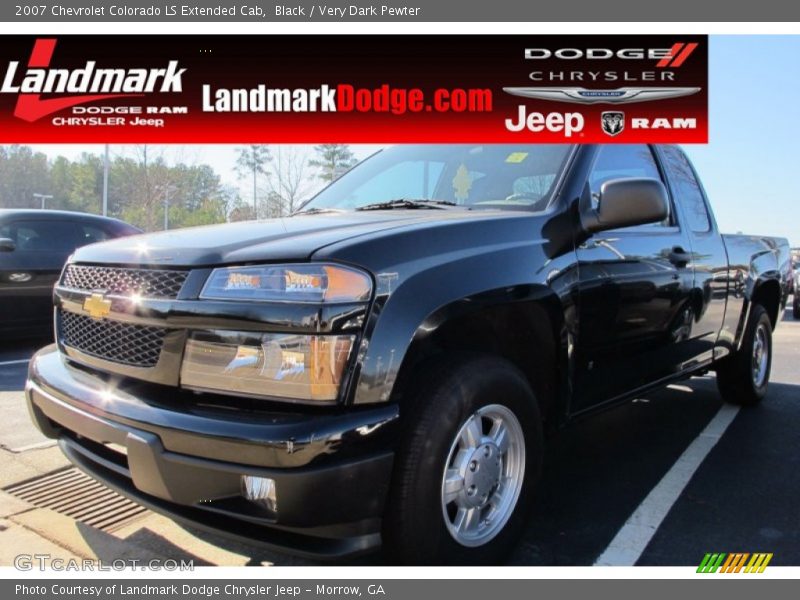 Black / Very Dark Pewter 2007 Chevrolet Colorado LS Extended Cab