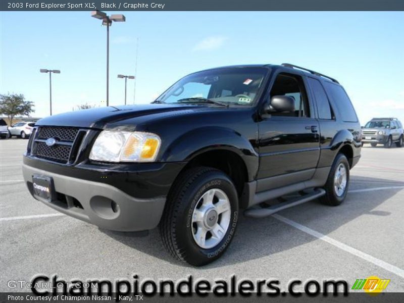 Black / Graphite Grey 2003 Ford Explorer Sport XLS