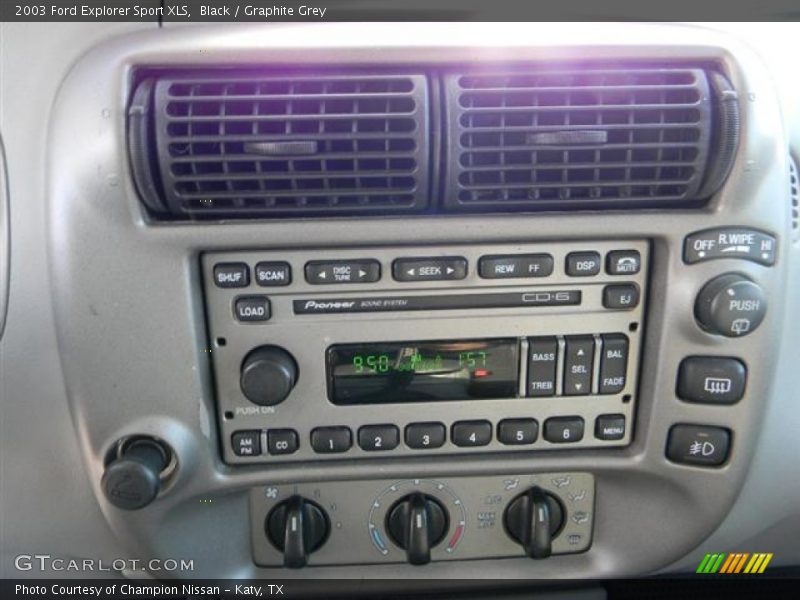 Black / Graphite Grey 2003 Ford Explorer Sport XLS