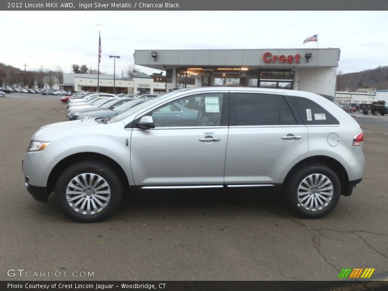 Ingot Silver Metallic / Charcoal Black 2012 Lincoln MKX AWD