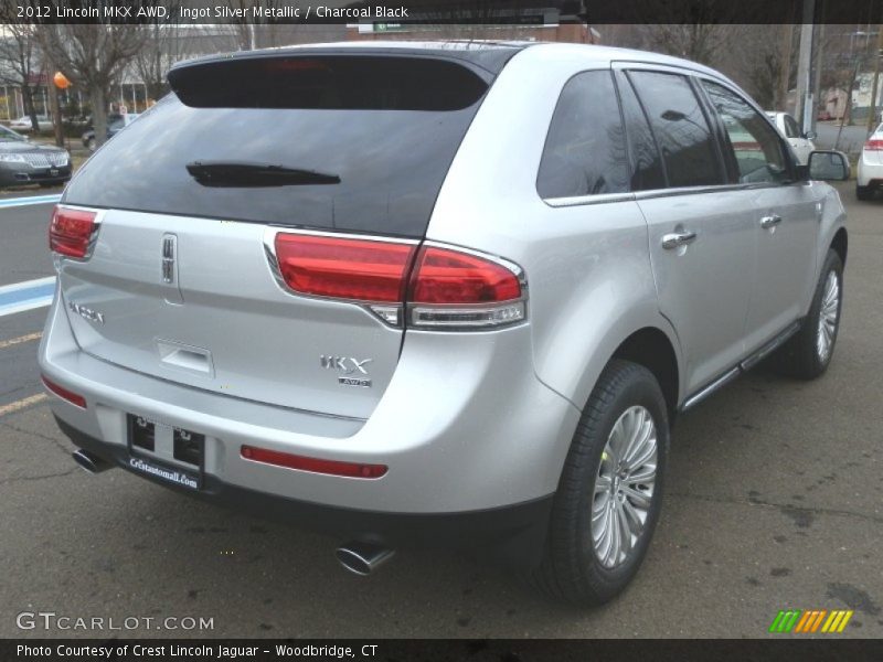 Ingot Silver Metallic / Charcoal Black 2012 Lincoln MKX AWD