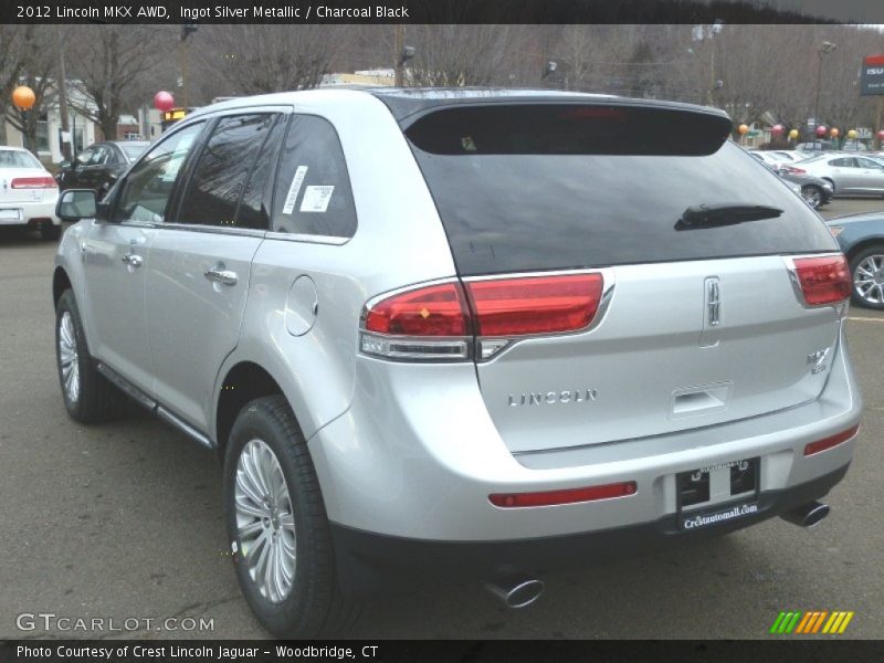 Ingot Silver Metallic / Charcoal Black 2012 Lincoln MKX AWD