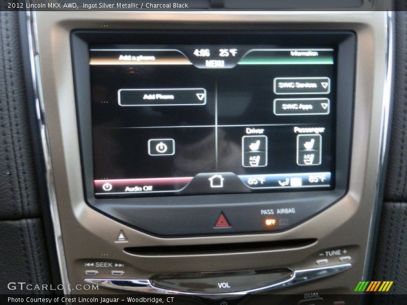 Ingot Silver Metallic / Charcoal Black 2012 Lincoln MKX AWD