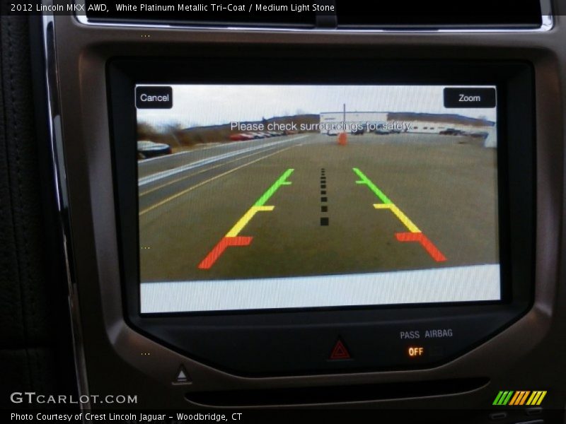 White Platinum Metallic Tri-Coat / Medium Light Stone 2012 Lincoln MKX AWD