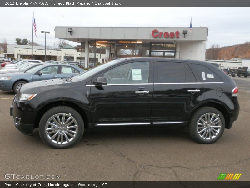 Tuxedo Black Metallic / Charcoal Black 2012 Lincoln MKX AWD